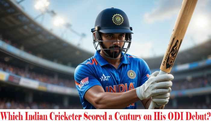 Which Indian Cricketer Scored a Century on His ODI Debut?